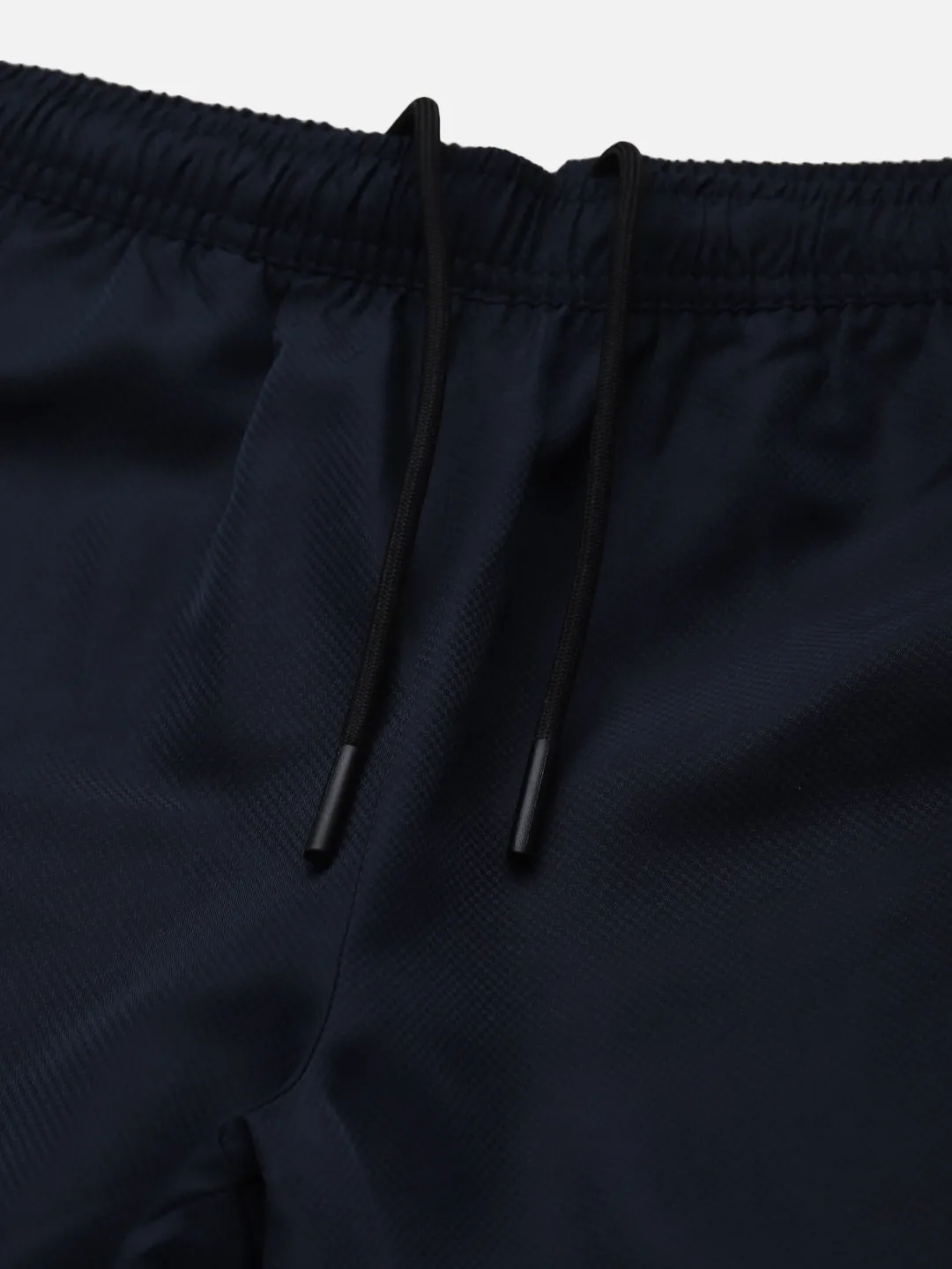 Alcis Men Navy Blue & White Colourblocked Slim Fit Sports Shorts