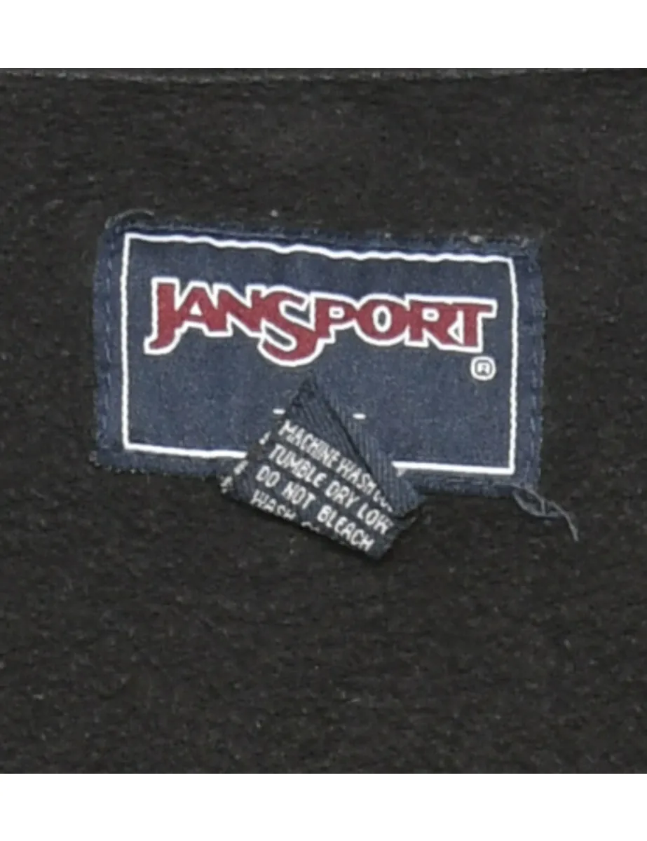 Black Jansport Hooded Sports Sweatshirt - M