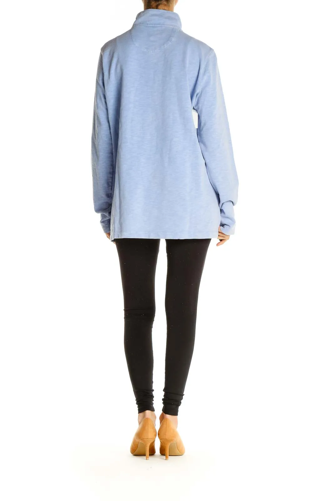 Blue Solid Sweatshirt