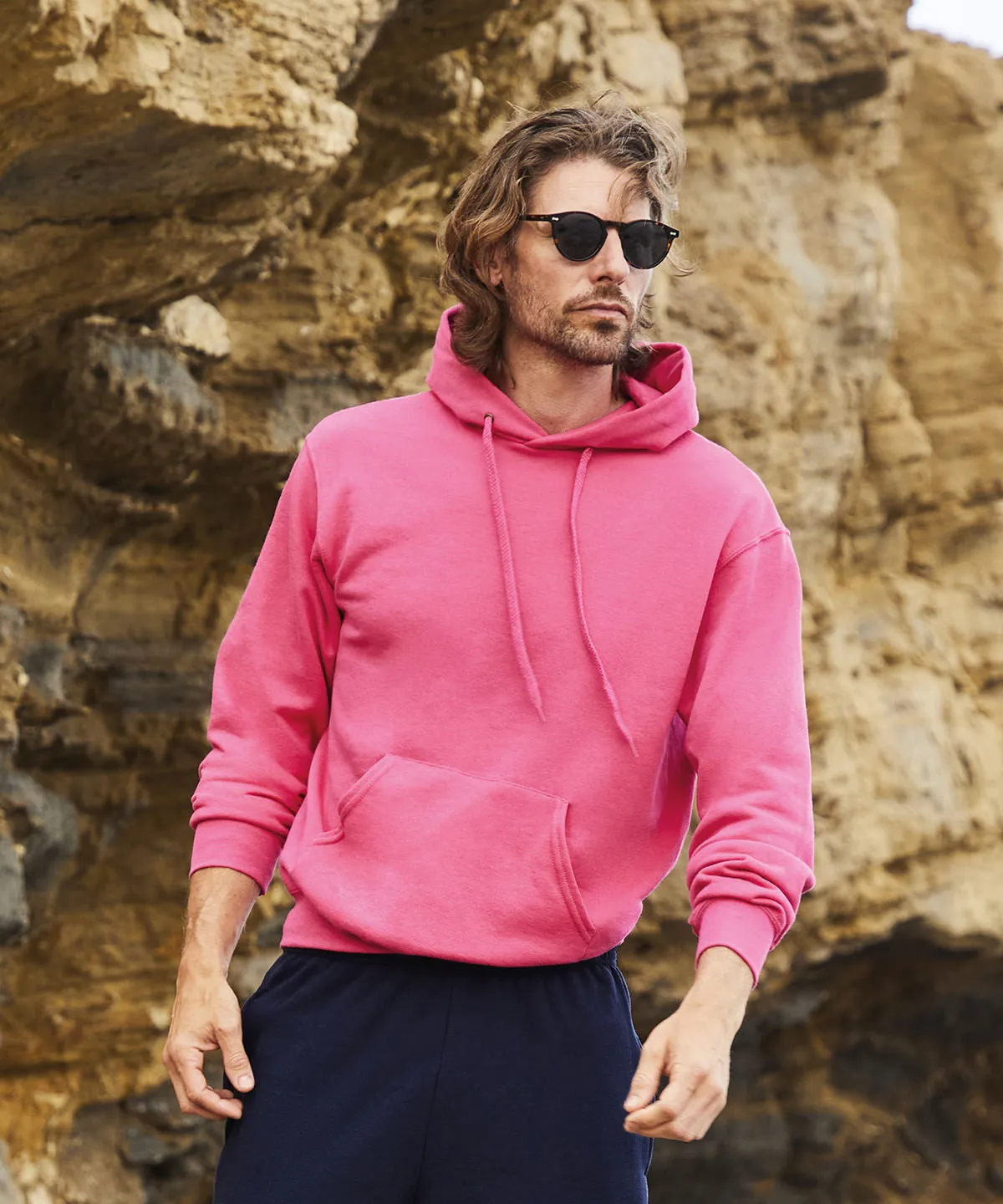Classic 80/20 hooded sweatshirt | Heather Royal