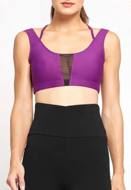 Crossback Mesh Crop Top (3 Colours)