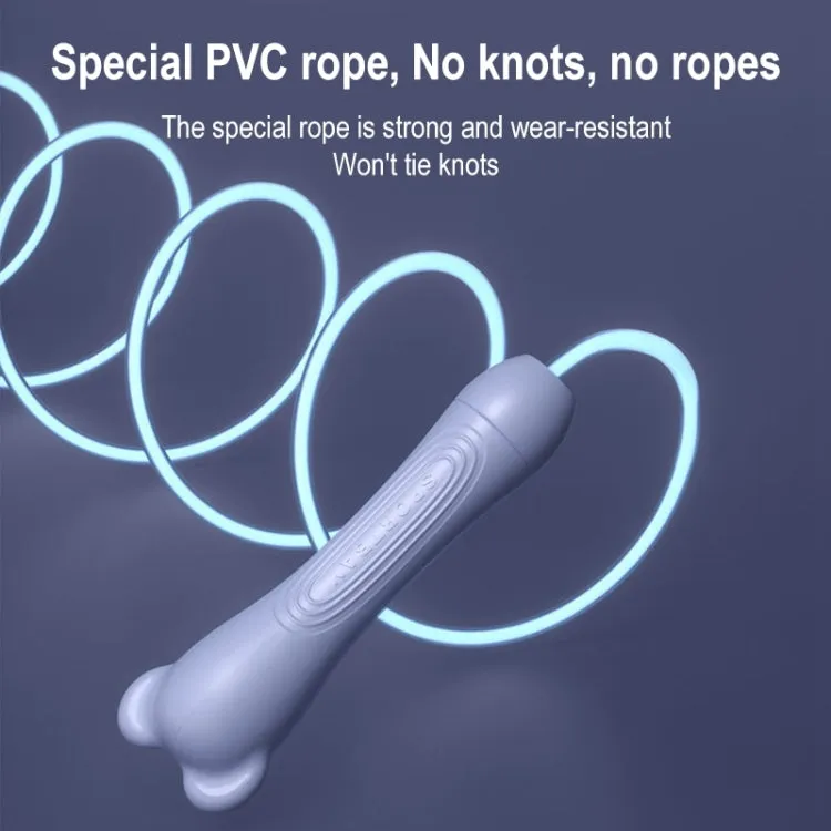 Fitness Men Women Lose Weight Essential Exercise Slimming Glowing Skipping Rope, Style: Cordless (Blue)