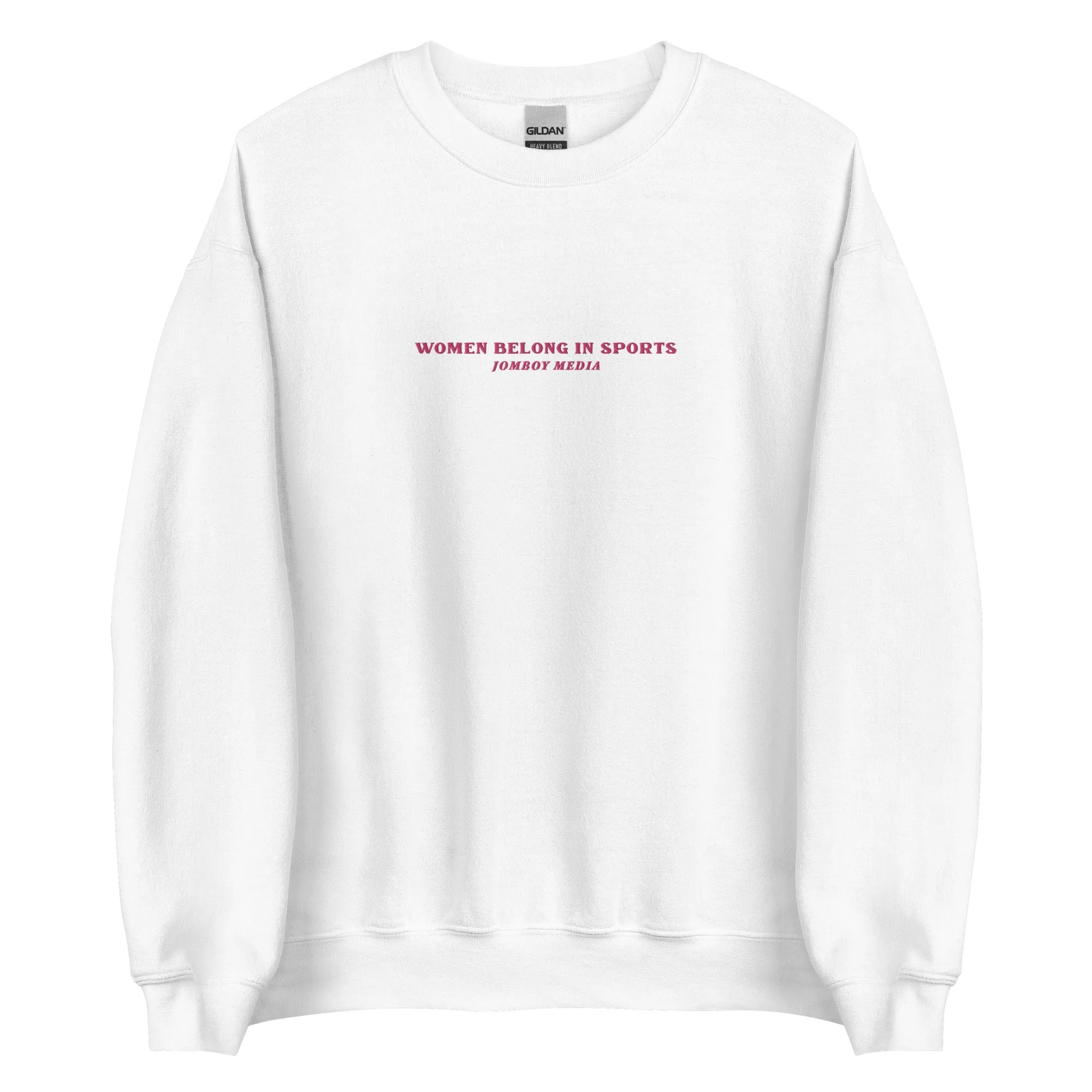 WOMEN BELONG IN SPORTS | Embroidered Crewneck Sweatshirt