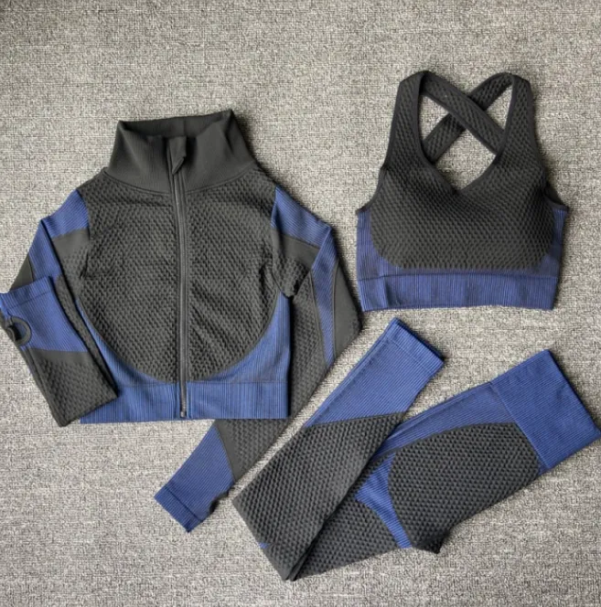 Women Yoga Seamless Workout Clothes Set
